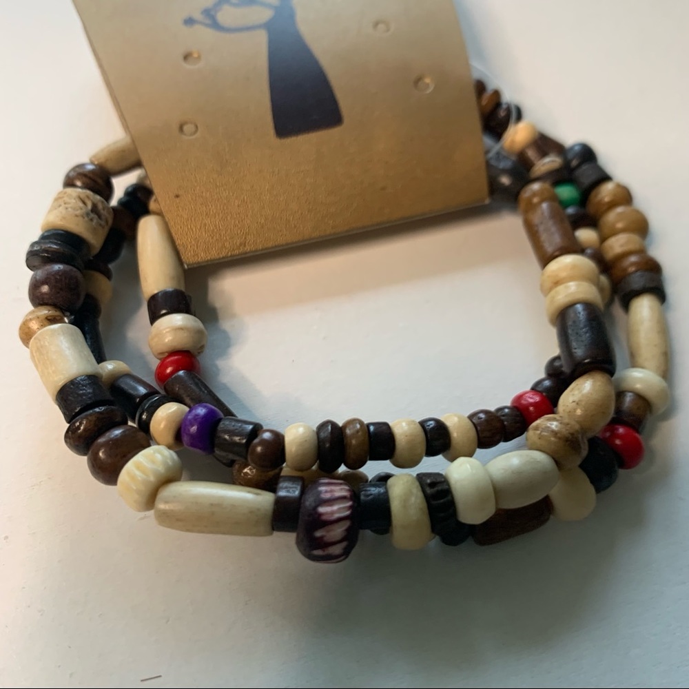 Baobab beaded bracelet from Guatemala